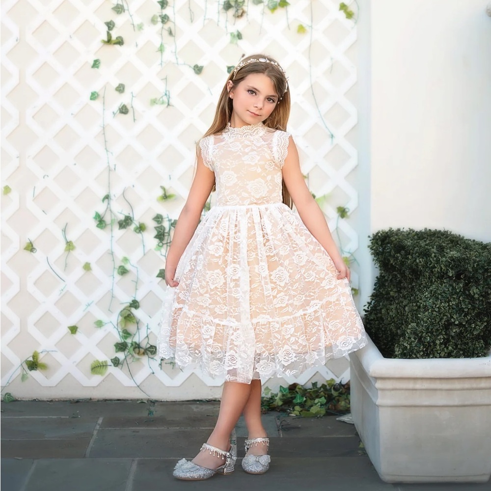 Trish Scully Sylvie Dress Butterscotch Toddler size 2